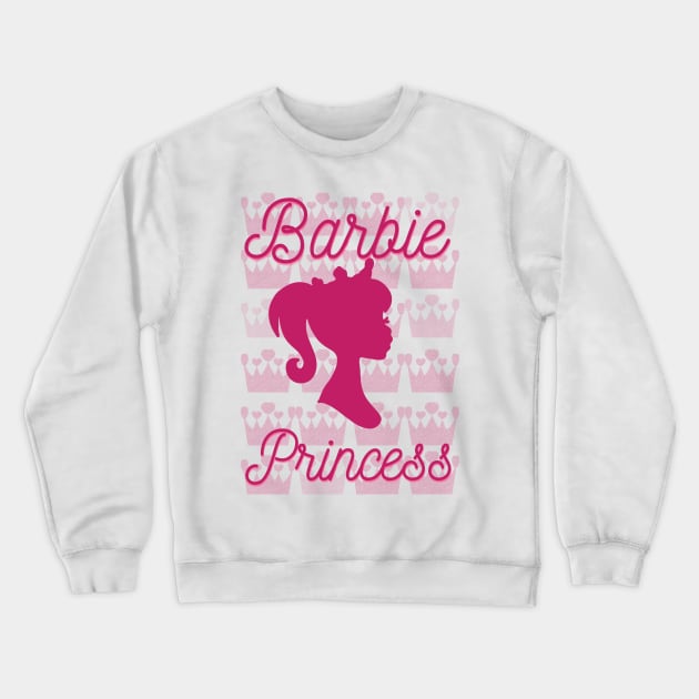 Barbie Princess Crown Crewneck Sweatshirt by blaurensharp00@gmail.com